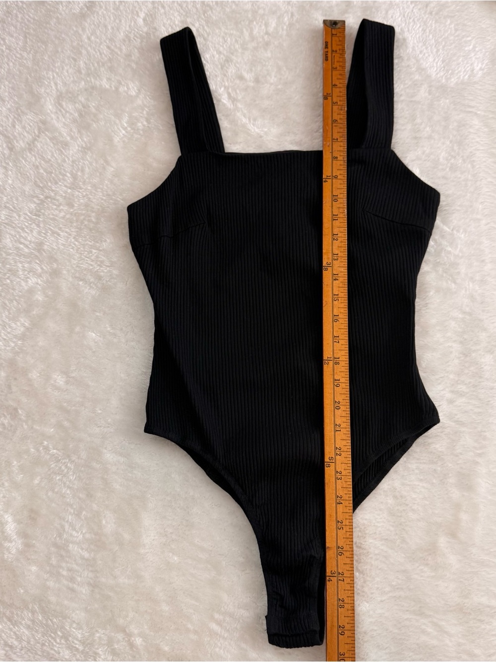 NWT Princess Polly Ribbed Black One-Piece Bodysuit Size 10 - Picture 7 of 7